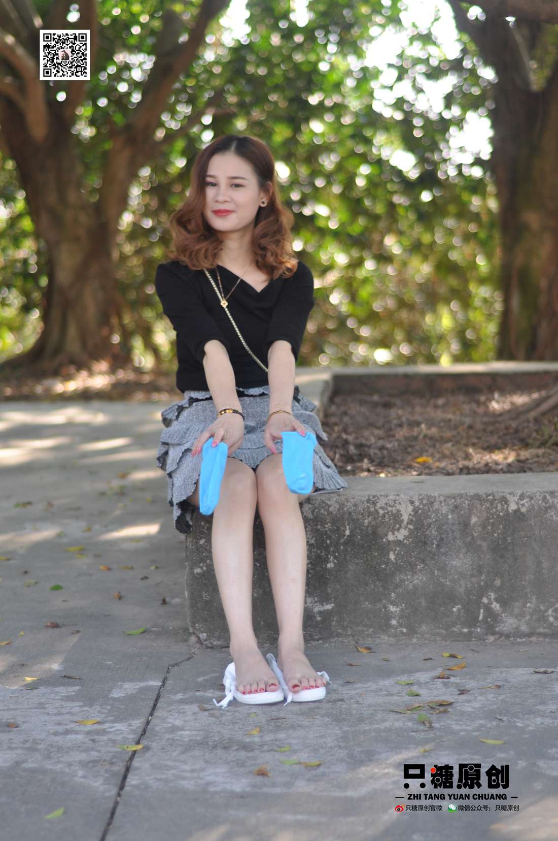 图片[18]-[只糖棉袜] NO.008 婷婷－小白鞋里的一抹蓝 在线浏览 – 速更版-美库