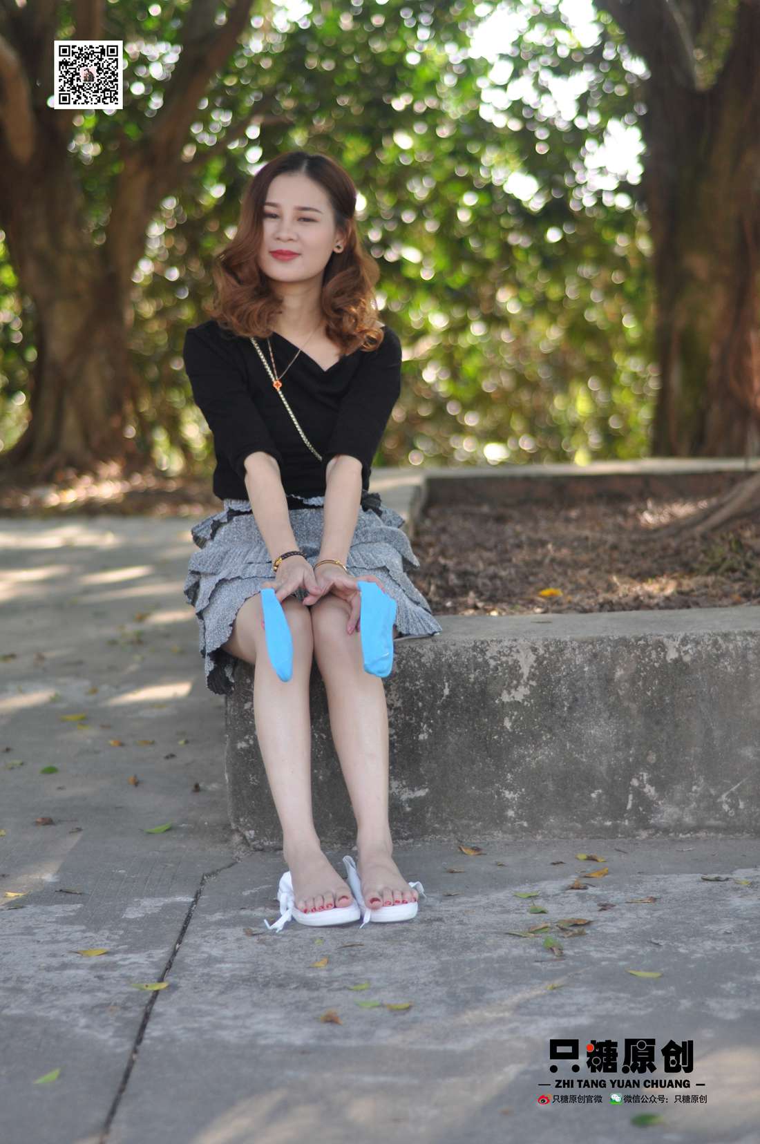 图片[59]-[只糖棉袜] NO.008 婷婷－小白鞋里的一抹蓝 在线浏览 – 速更版-美库