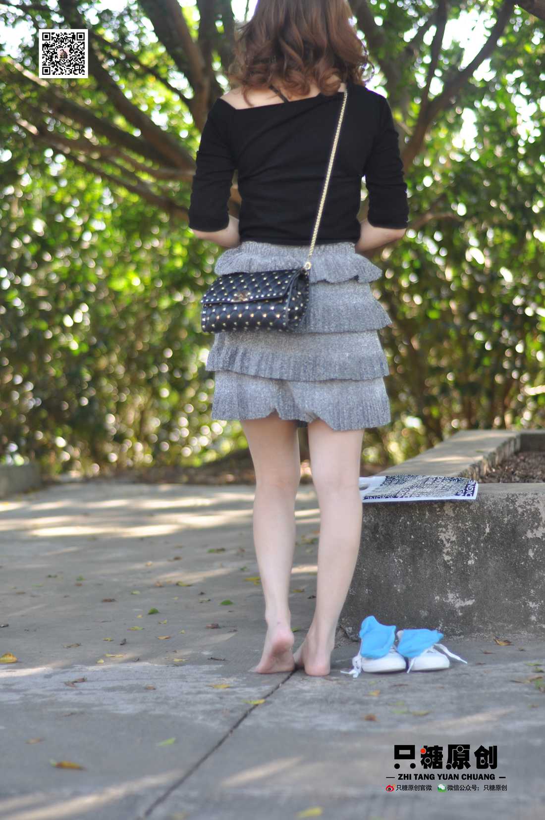 图片[23]-[只糖棉袜] NO.008 婷婷－小白鞋里的一抹蓝 在线浏览 – 速更版-美库