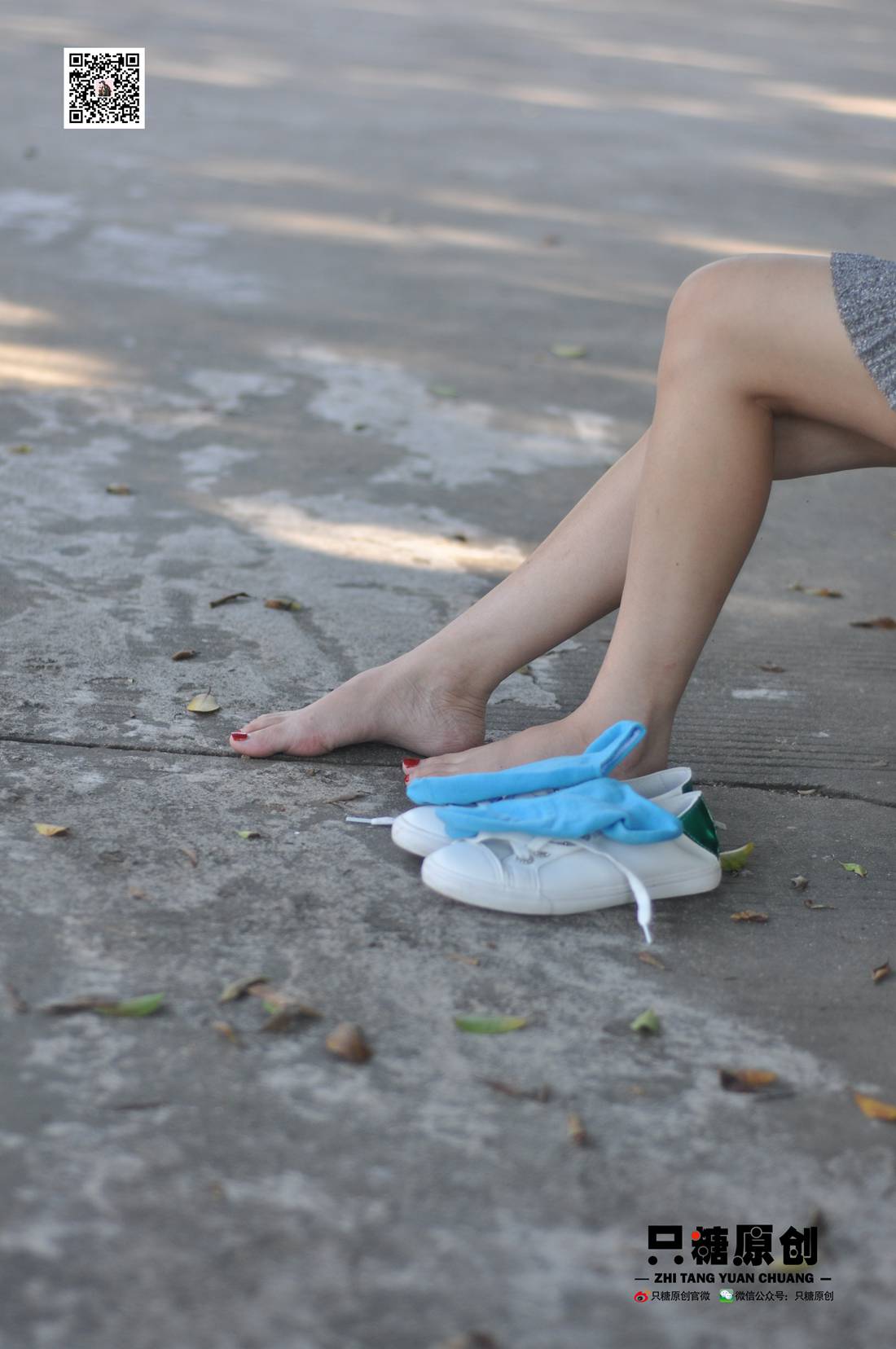 图片[159]-[只糖棉袜] NO.008 婷婷－小白鞋里的一抹蓝 在线浏览 – 速更版-美库