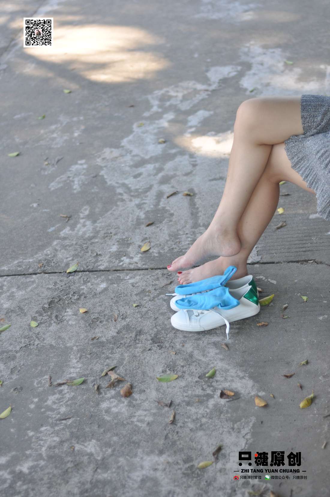 图片[150]-[只糖棉袜] NO.008 婷婷－小白鞋里的一抹蓝 在线浏览 – 速更版-美库