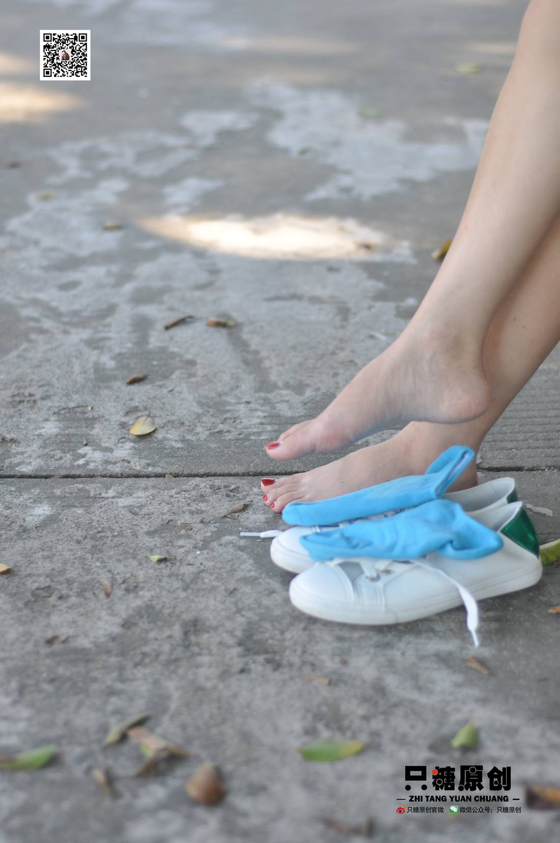 图片[46]-[只糖棉袜] NO.008 婷婷－小白鞋里的一抹蓝 在线浏览 – 速更版-美库