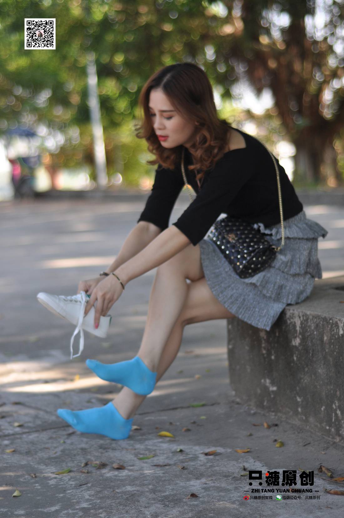图片[113]-[只糖棉袜] NO.008 婷婷－小白鞋里的一抹蓝 在线浏览 – 速更版-美库