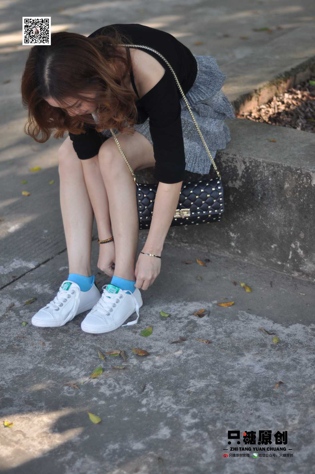 图片[30]-[只糖棉袜] NO.008 婷婷－小白鞋里的一抹蓝 在线浏览 – 速更版-美库
