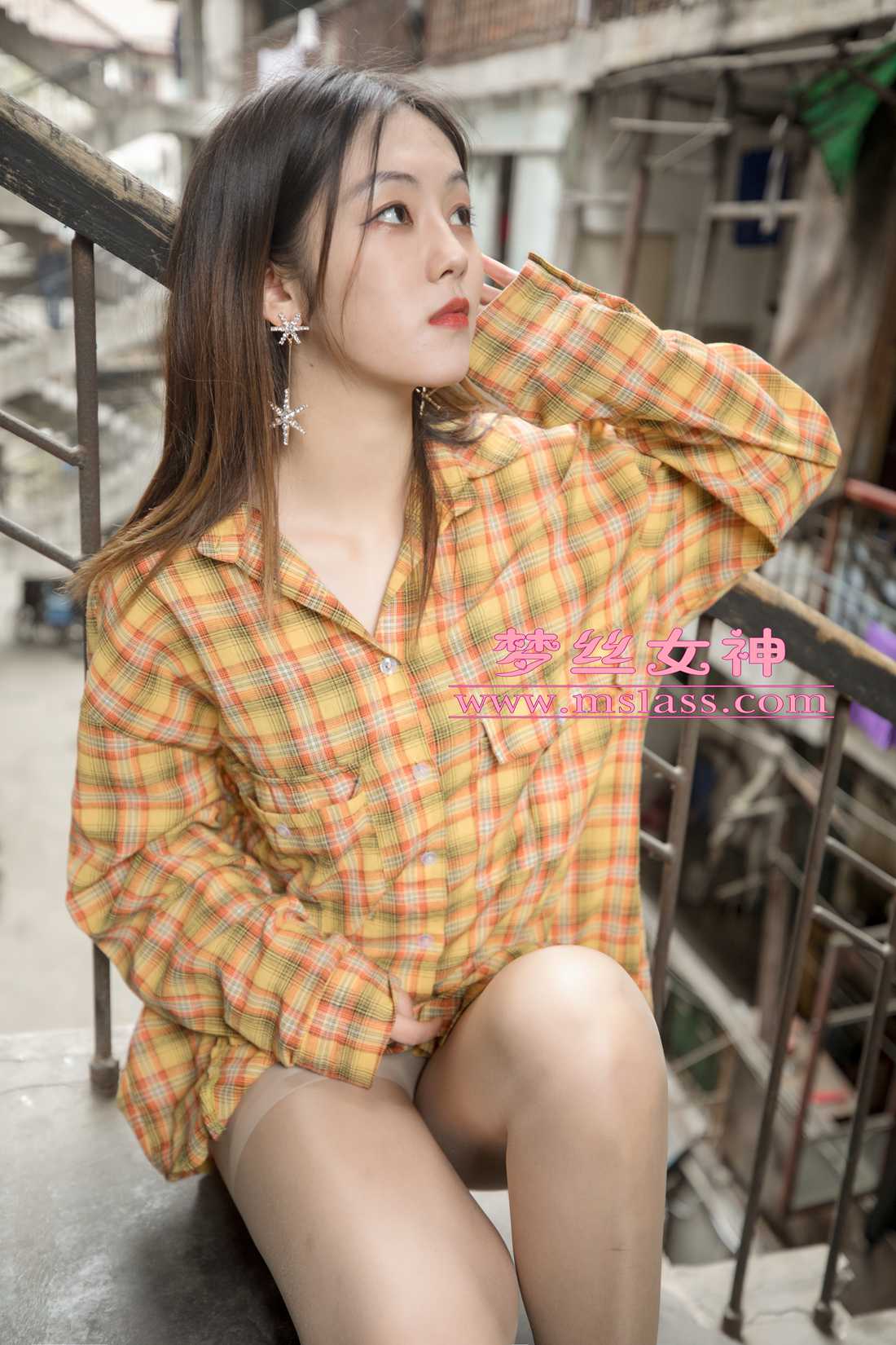 图片[20]-[MSLASS梦丝女神] 2019.04.23 梦素 复古楼的性感美 在线浏览 – 速更版-美库