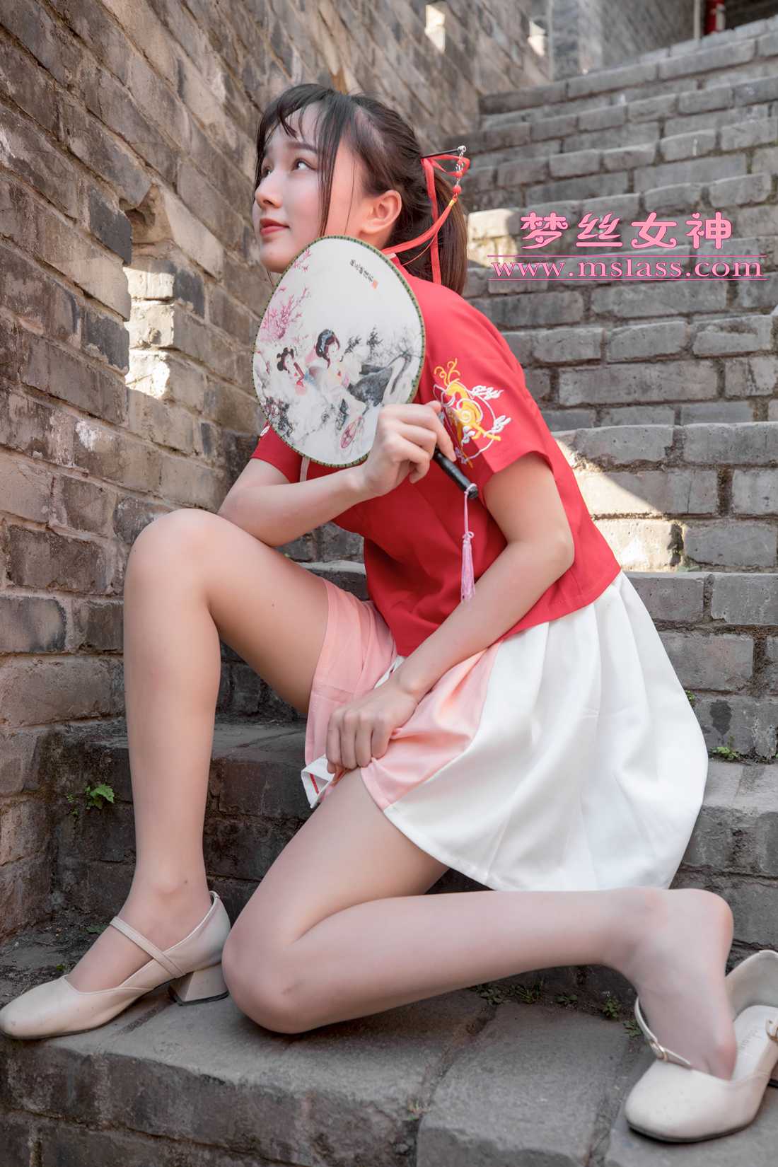 图片[99]-[MSLASS梦丝女神] 2019.05.06 玥玥 长城古风少女 在线浏览 – 速更版-美库