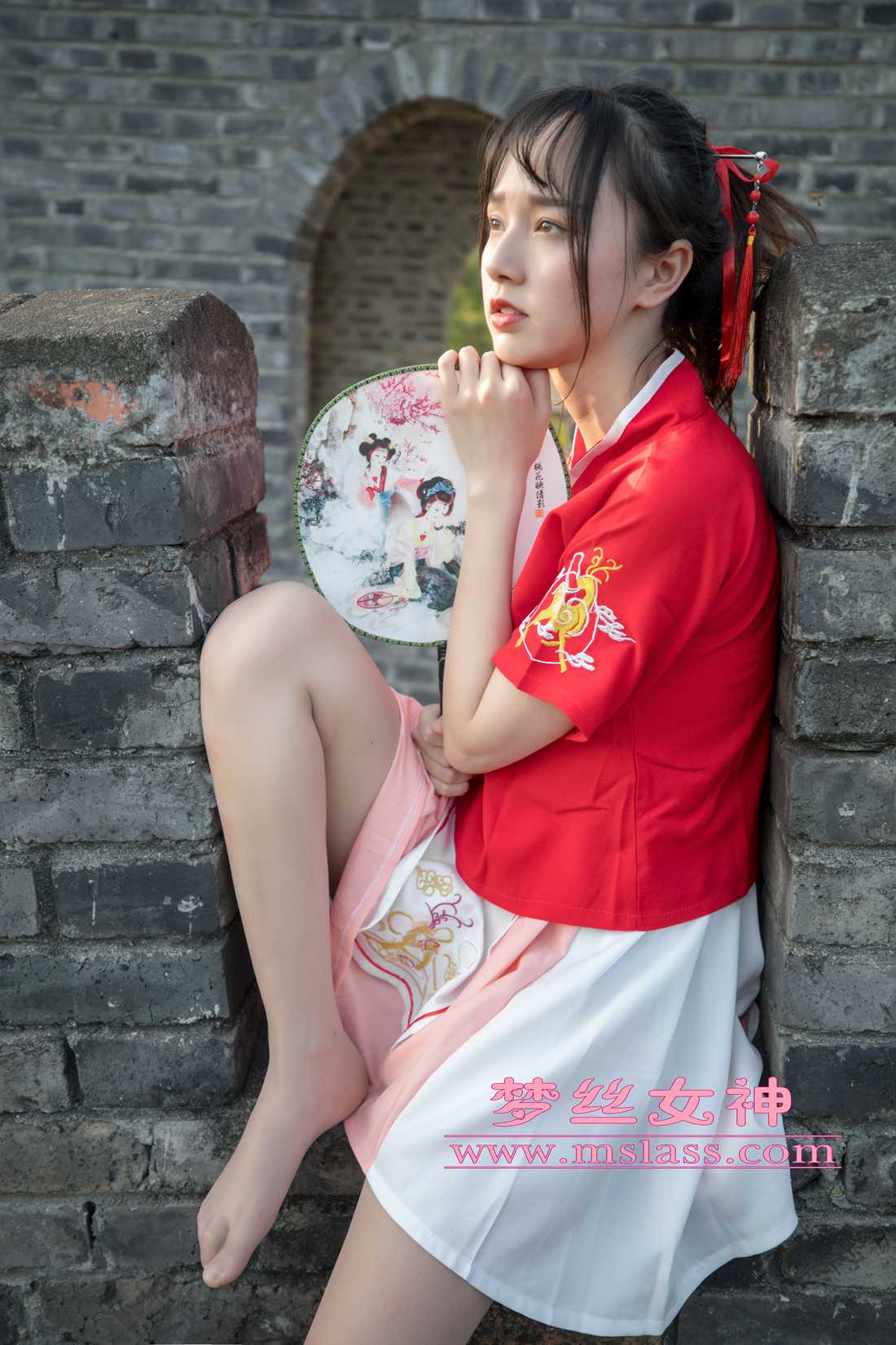 图片[59]-[MSLASS梦丝女神] 2019.05.06 玥玥 长城古风少女 在线浏览 – 速更版-美库