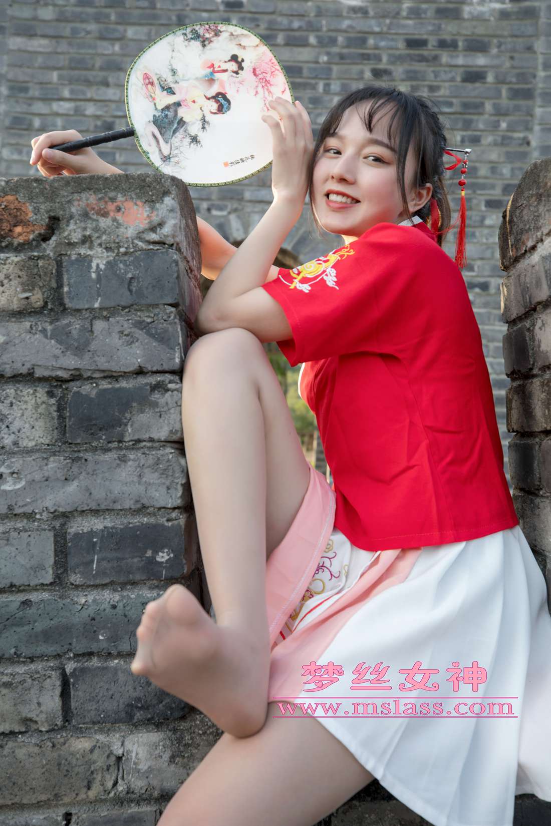 图片[66]-[MSLASS梦丝女神] 2019.05.06 玥玥 长城古风少女 在线浏览 – 速更版-美库