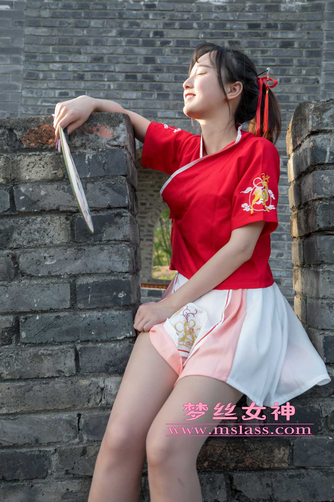 图片[71]-[MSLASS梦丝女神] 2019.05.06 玥玥 长城古风少女 在线浏览 – 速更版-美库
