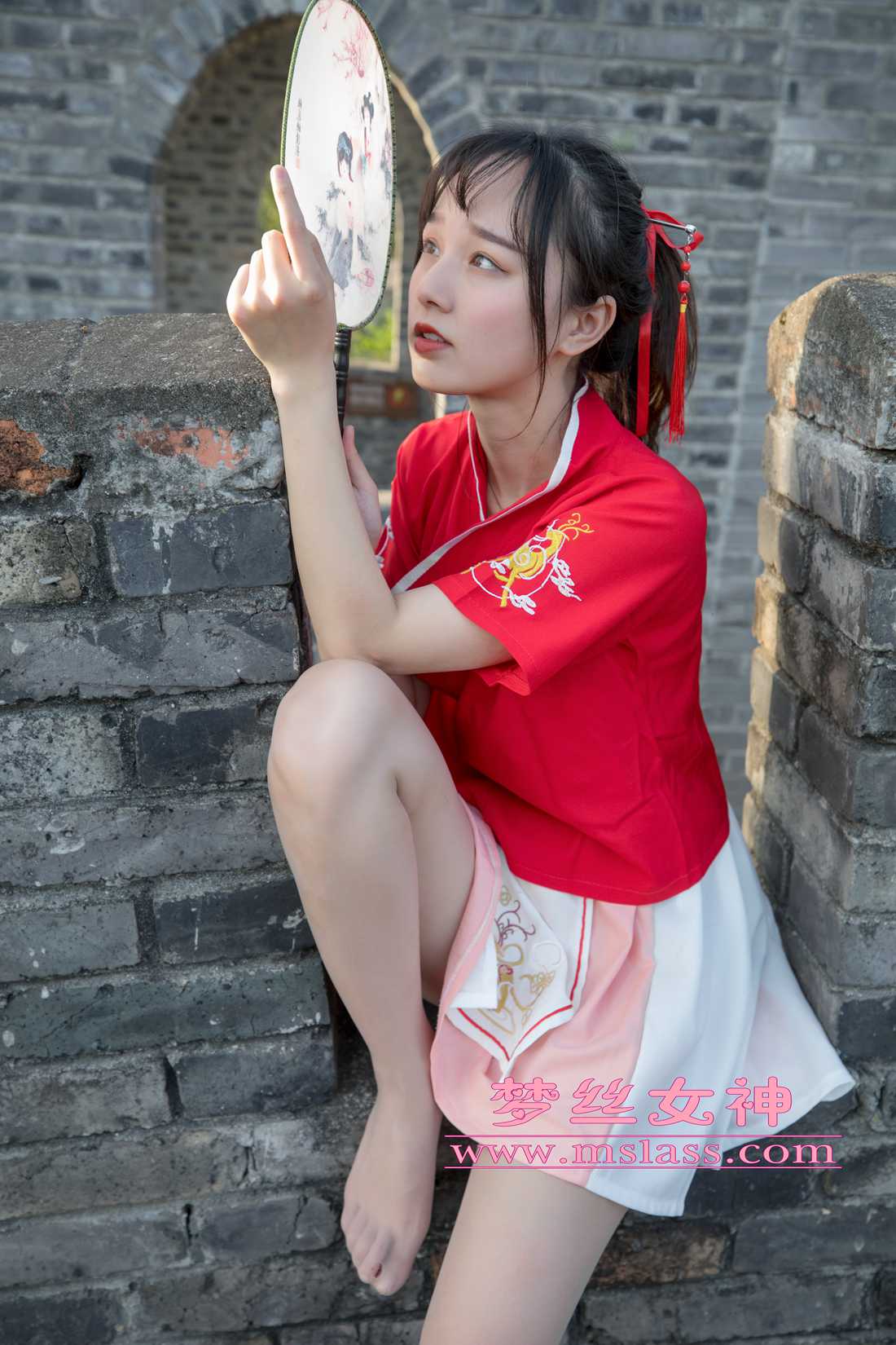 图片[62]-[MSLASS梦丝女神] 2019.05.06 玥玥 长城古风少女 在线浏览 – 速更版-美库