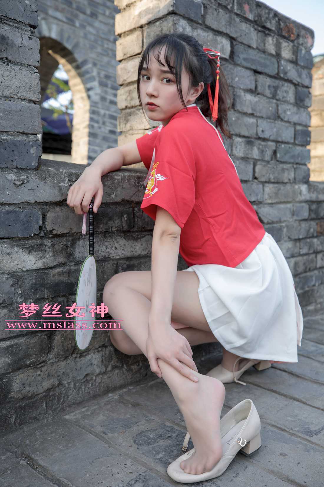 图片[17]-[MSLASS梦丝女神] 2019.05.06 玥玥 长城古风少女 在线浏览 – 速更版-美库