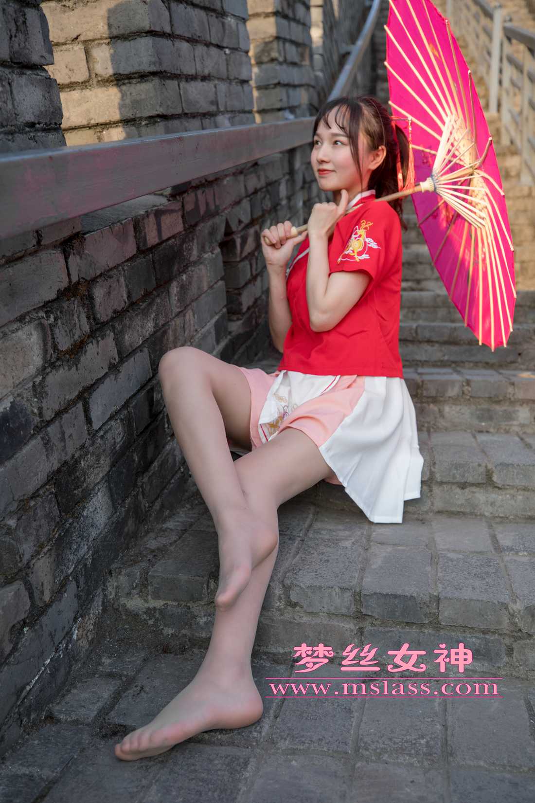 图片[91]-[MSLASS梦丝女神] 2019.05.06 玥玥 长城古风少女 在线浏览 – 速更版-美库