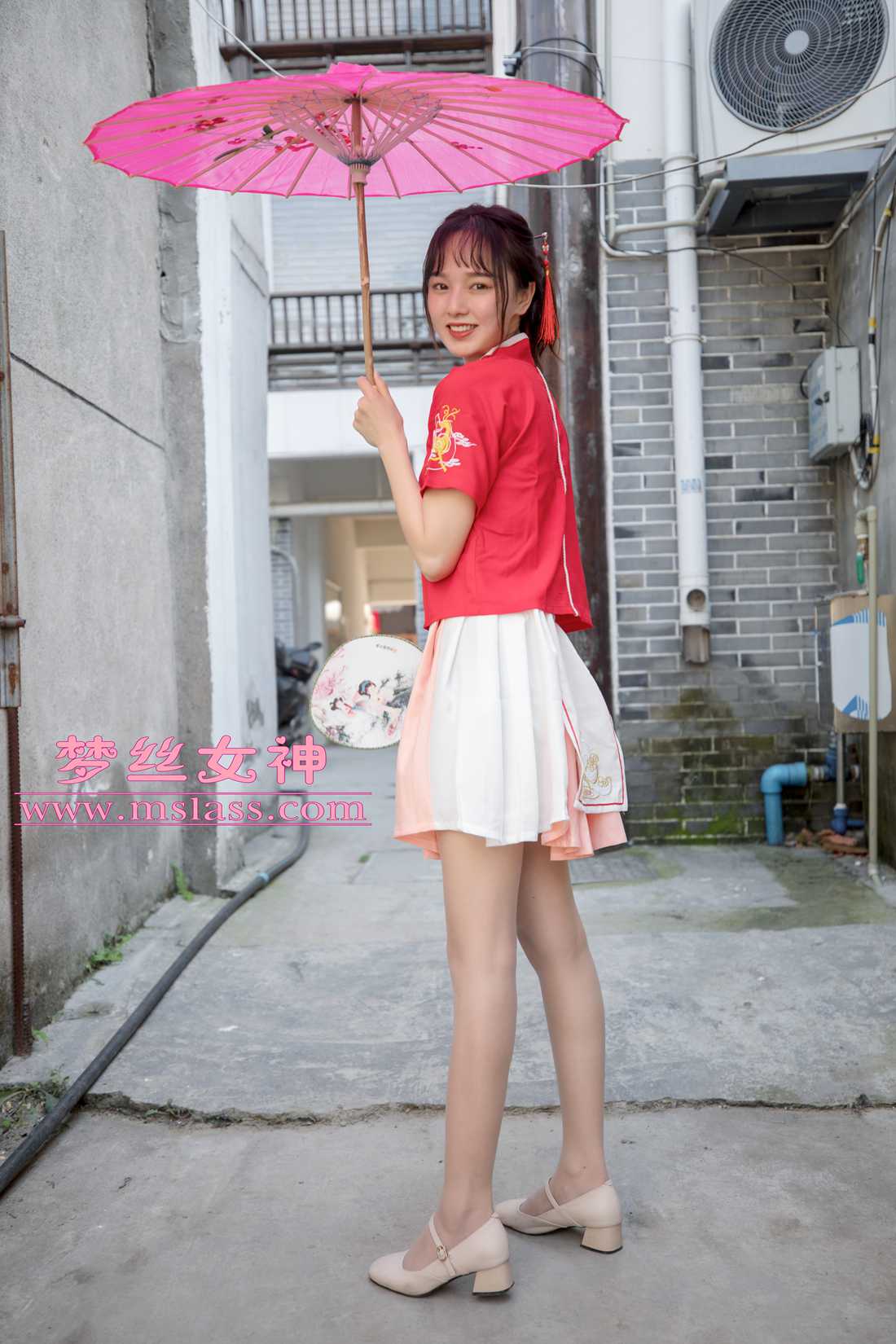 图片[46]-[MSLASS梦丝女神] 2019.05.06 玥玥 长城古风少女 在线浏览 – 速更版-美库