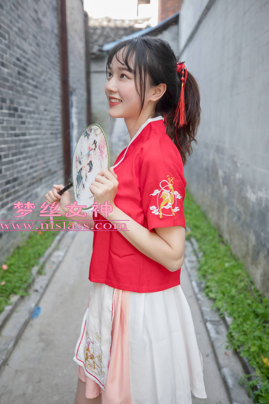 图片[5]-[MSLASS梦丝女神] 2019.05.06 玥玥 长城古风少女 在线浏览 – 速更版-美库