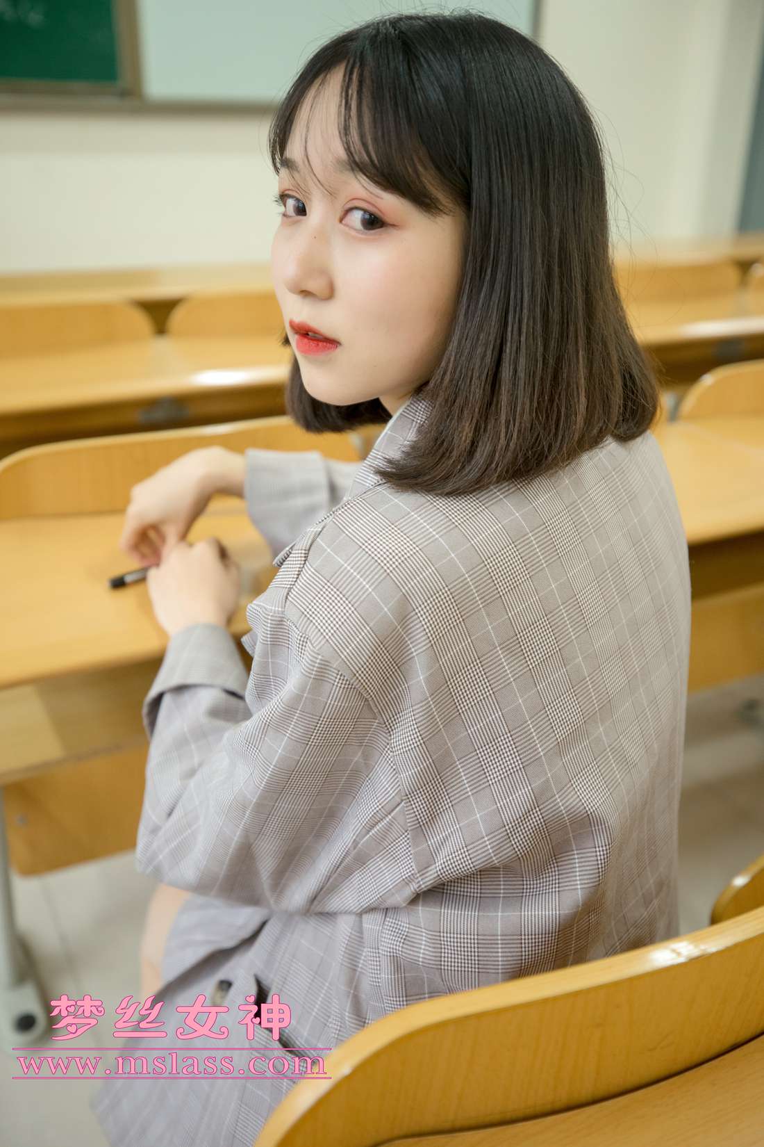 图片[7]-[MSLASS梦丝女神] 2019.05.06 刘诺 教室顷语 在线浏览 – 速更版-美库