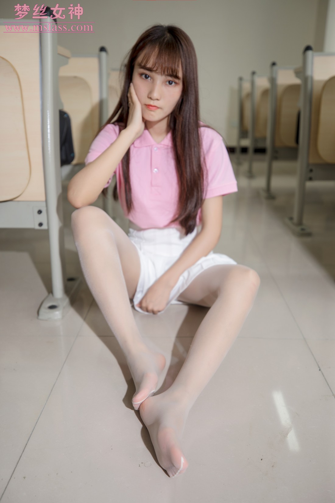 图片[5]-[MSLASS梦丝女神] 2019.05.27 小兔 校园黑丝和白丝的可爱 在线浏览 – 速更版-美库