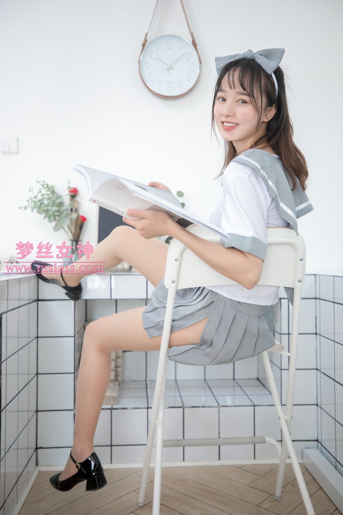 图片[7]-[MSLASS梦丝女神] 2019.05.27 玥玥 白色丝袜空间 在线浏览 – 速更版-美库