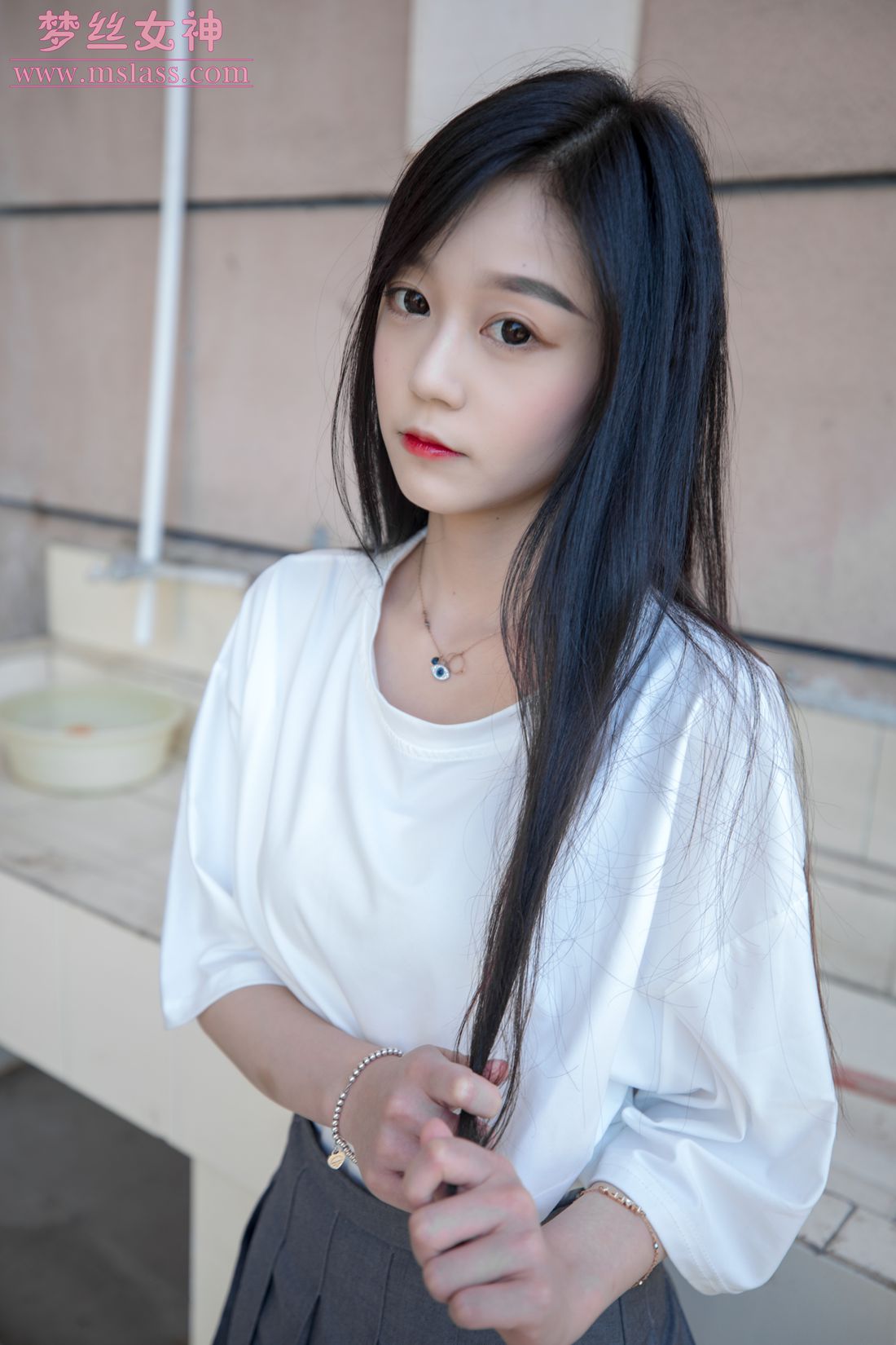 图片[20]-[MSLASS梦丝女神] 2019.06.14 灵灵 甜静的明星脸 在线浏览 – 速更版-美库