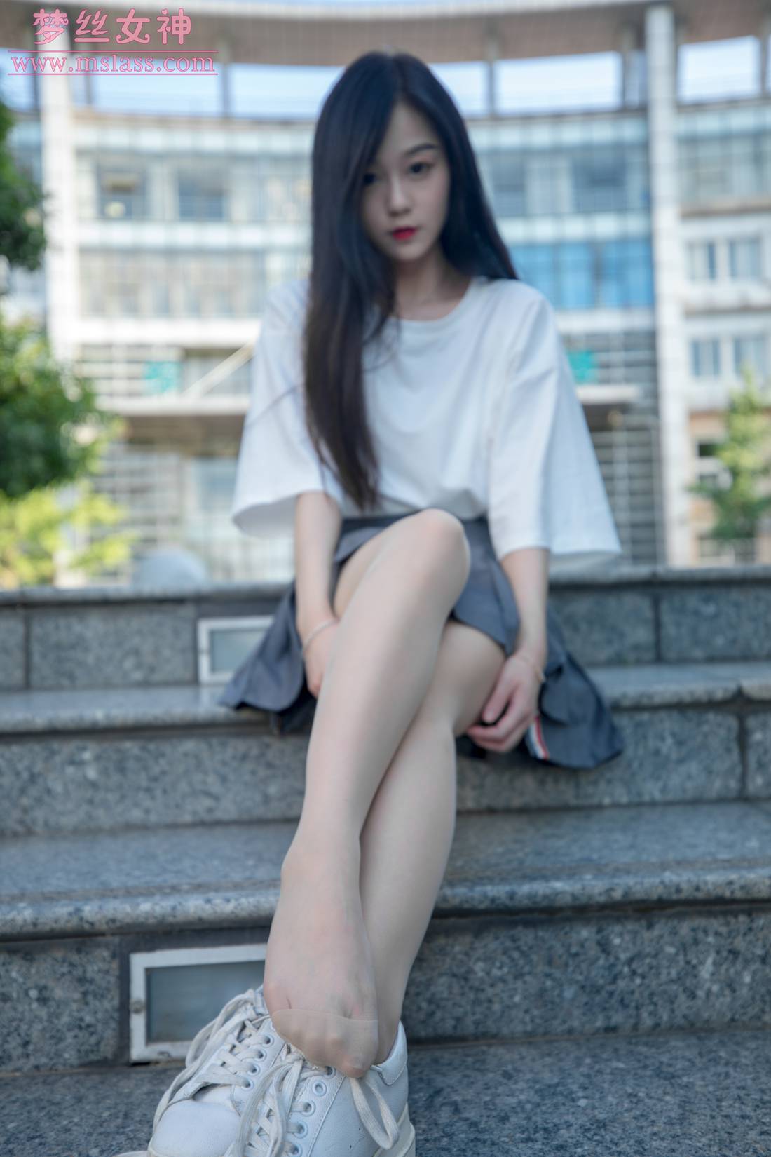 图片[6]-[MSLASS梦丝女神] 2019.06.14 灵灵 甜静的明星脸 在线浏览 – 速更版-美库
