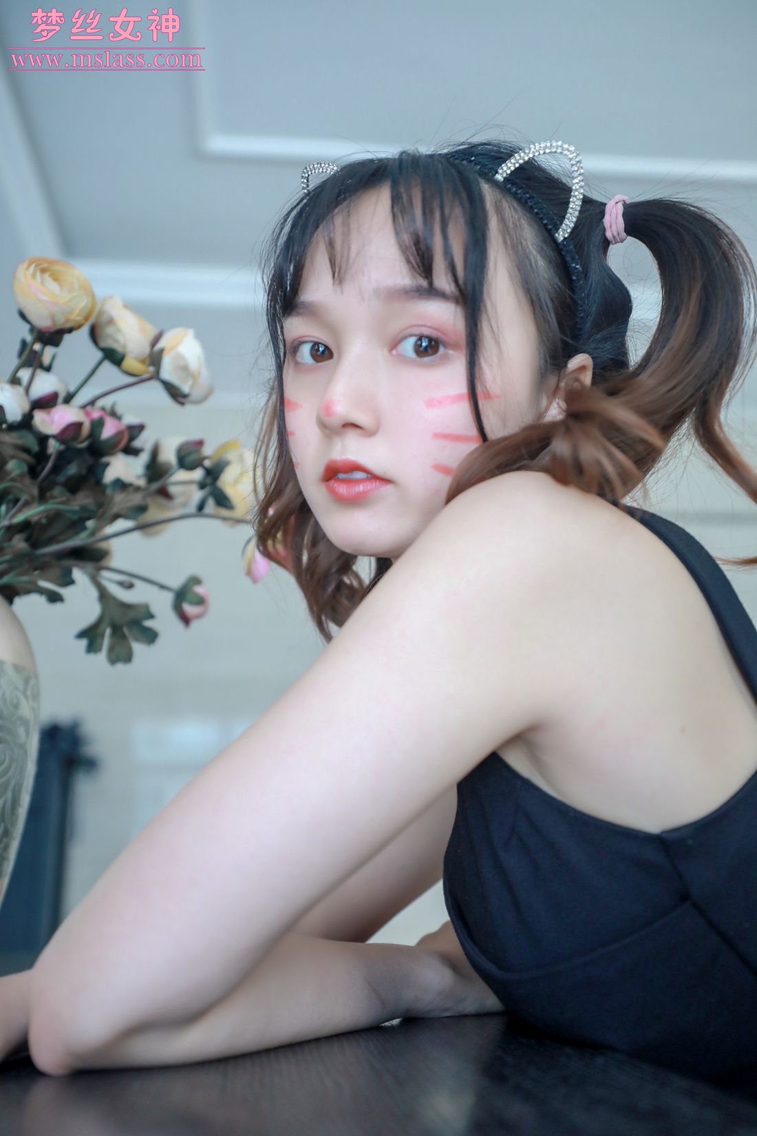 图片[6]-[MSLASS梦丝女神] 2019.07.08 玥玥 家居小淑女 在线浏览 – 速更版-美库