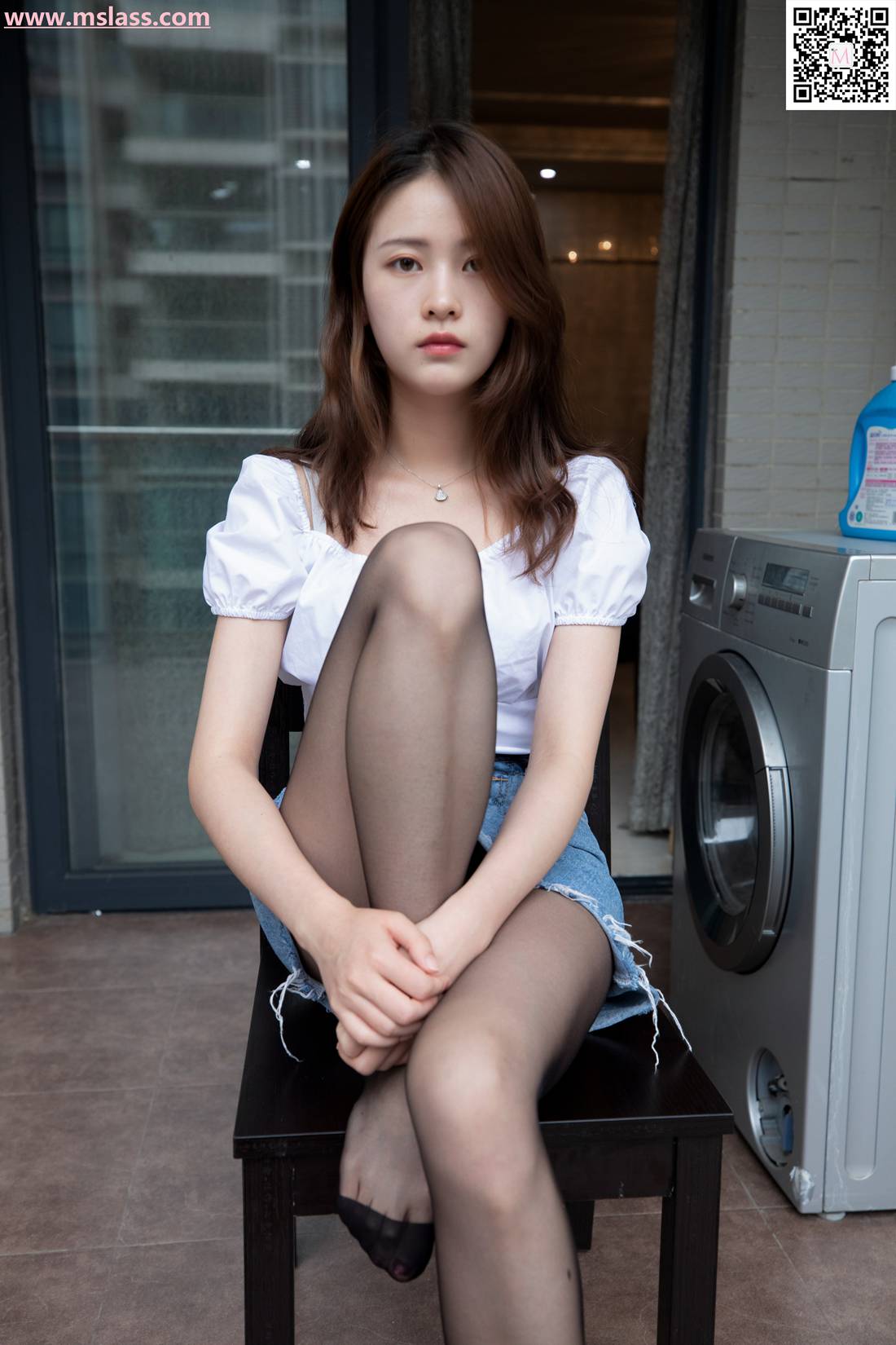 图片[49]-[MSLASS梦丝女神] 2019.08.28 家中搭配黑袜 魏婷婷 在线浏览 – 速更版-美库