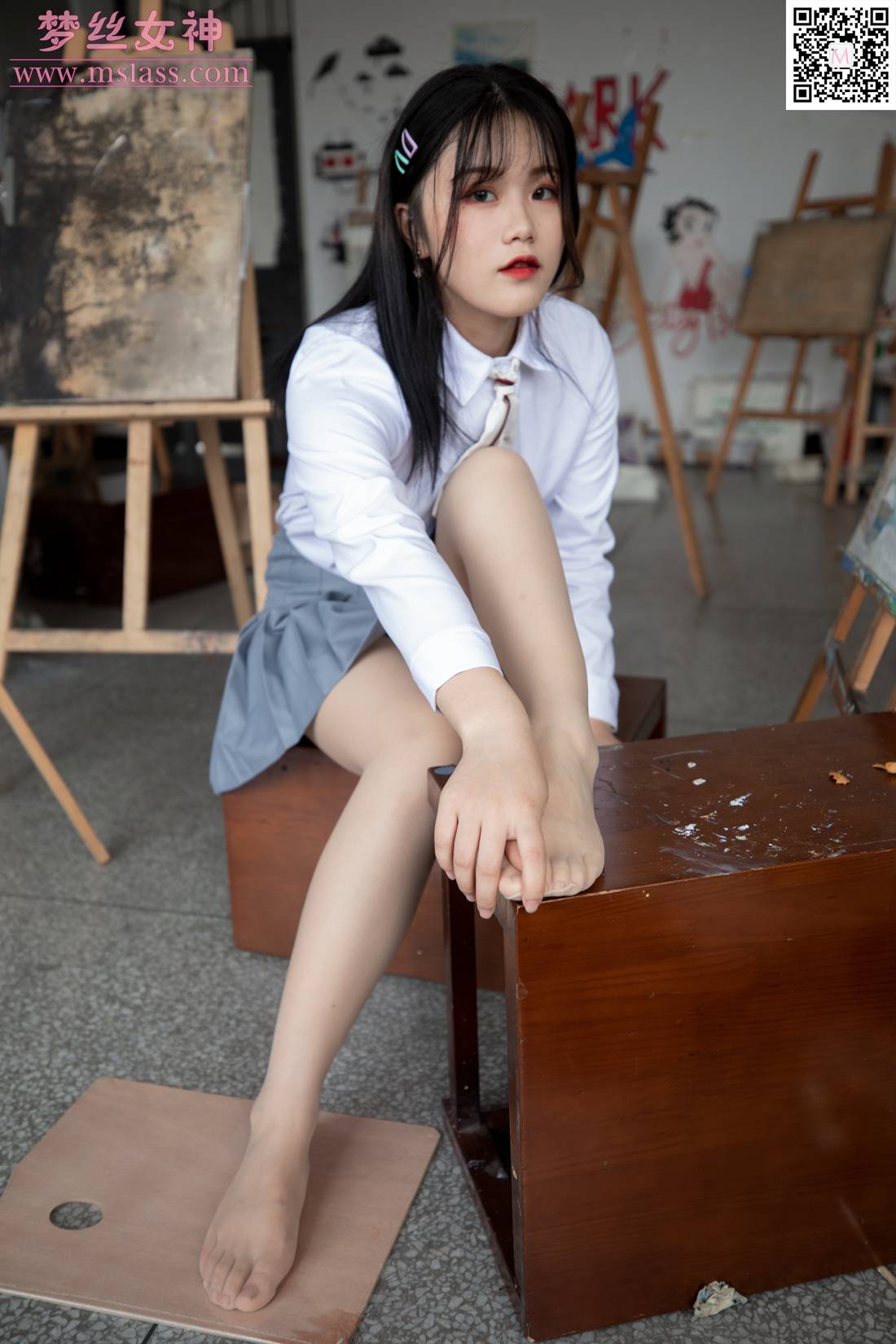 [MSLASS梦丝女神] 2019.09.25 恬恬 画室乖乖女 在线浏览 – 速更版-艺库