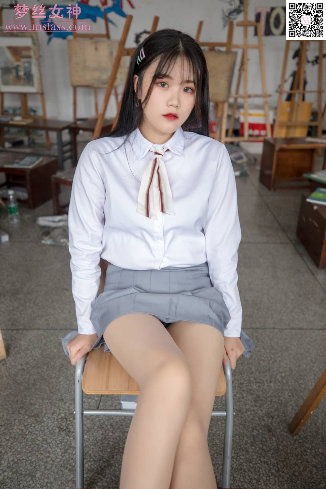图片[32]-[MSLASS梦丝女神] 2019.09.25 恬恬 画室乖乖女 在线浏览 – 速更版-美库