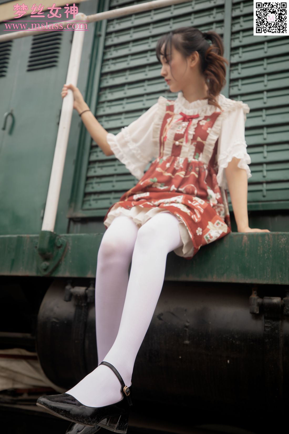 图片[66]-[MSLASS梦丝女神] 2019.10.27 玥玥 白丝洛丽塔 在线浏览 – 速更版-美库