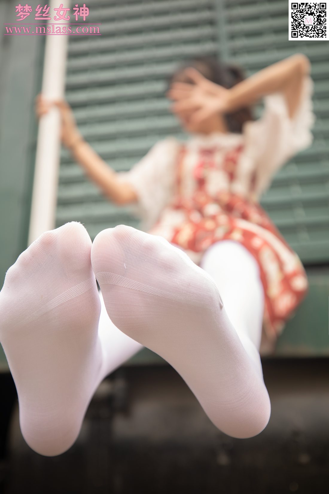 图片[7]-[MSLASS梦丝女神] 2019.10.27 玥玥 白丝洛丽塔 在线浏览 – 速更版-美库