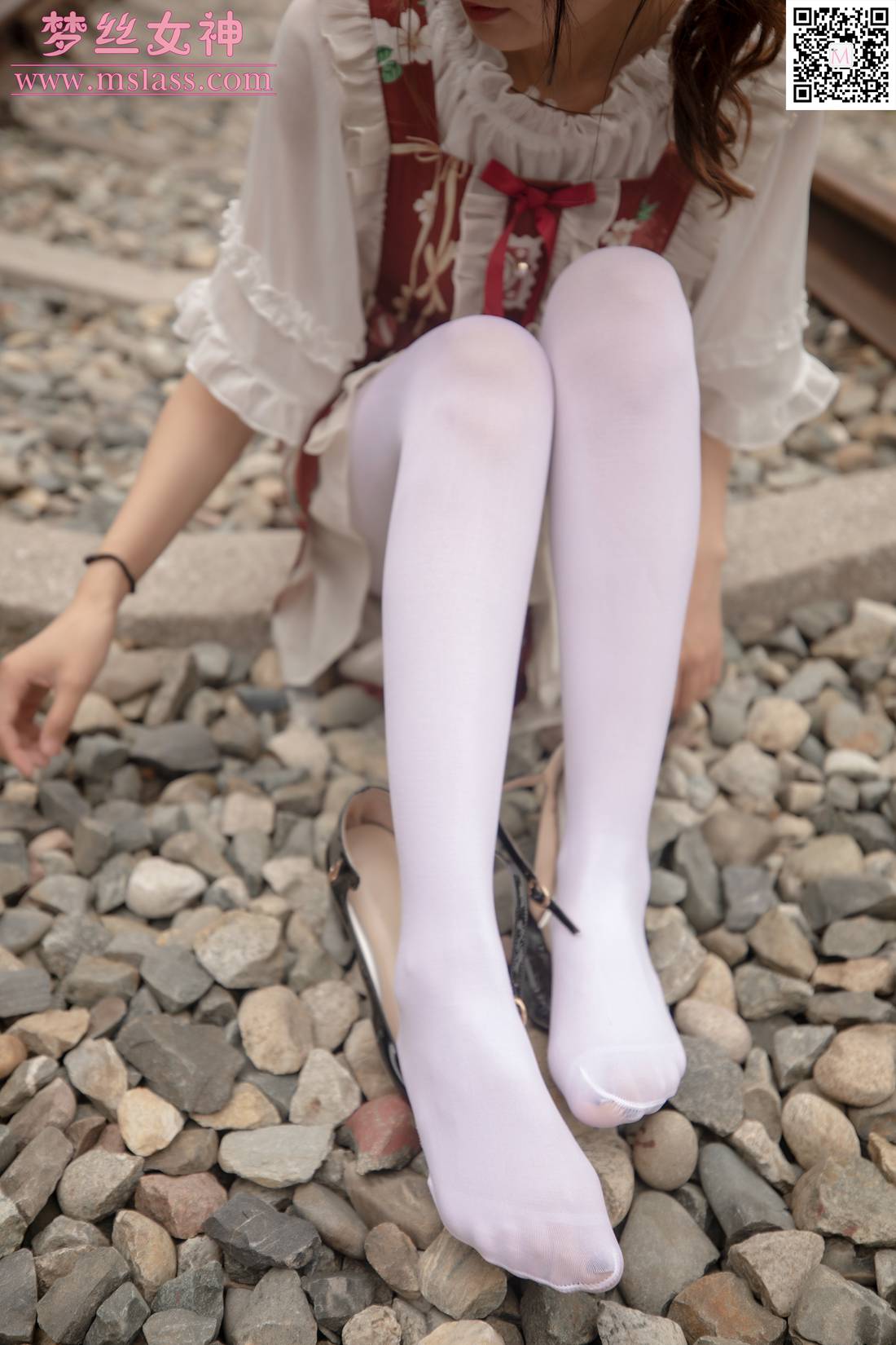 图片[54]-[MSLASS梦丝女神] 2019.10.27 玥玥 白丝洛丽塔 在线浏览 – 速更版-美库