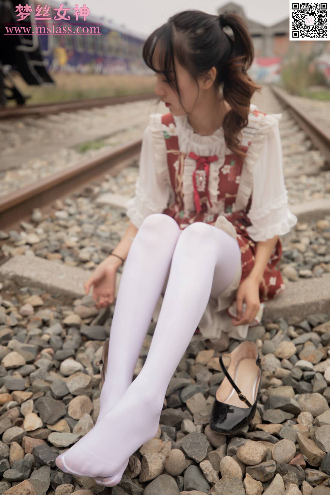 图片[49]-[MSLASS梦丝女神] 2019.10.27 玥玥 白丝洛丽塔 在线浏览 – 速更版-美库