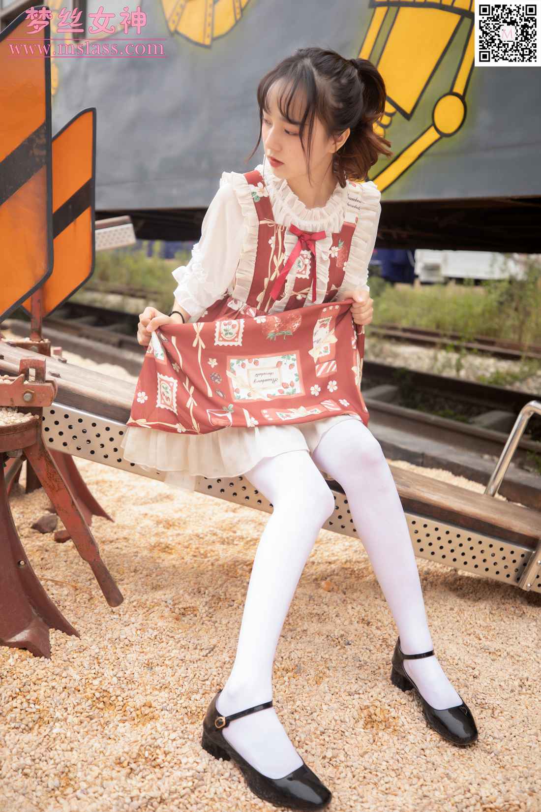 图片[53]-[MSLASS梦丝女神] 2019.10.27 玥玥 白丝洛丽塔 在线浏览 – 速更版-美库