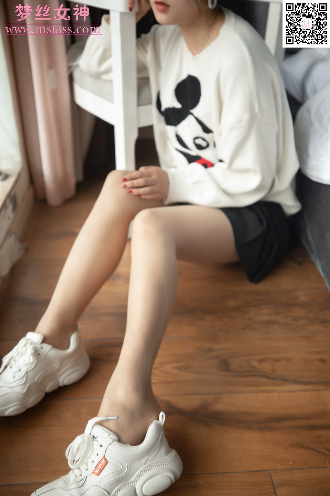 图片[7]-[MSLASS梦丝女神] 2019.11.12 雨晨 白卫衣下的美 在线浏览 – 速更版-美库