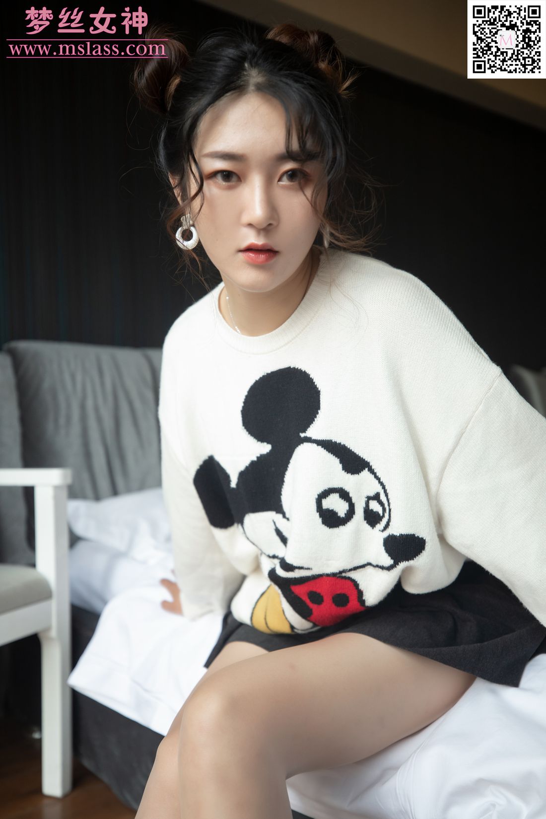 图片[47]-[MSLASS梦丝女神] 2019.11.12 雨晨 白卫衣下的美 在线浏览 – 速更版-美库