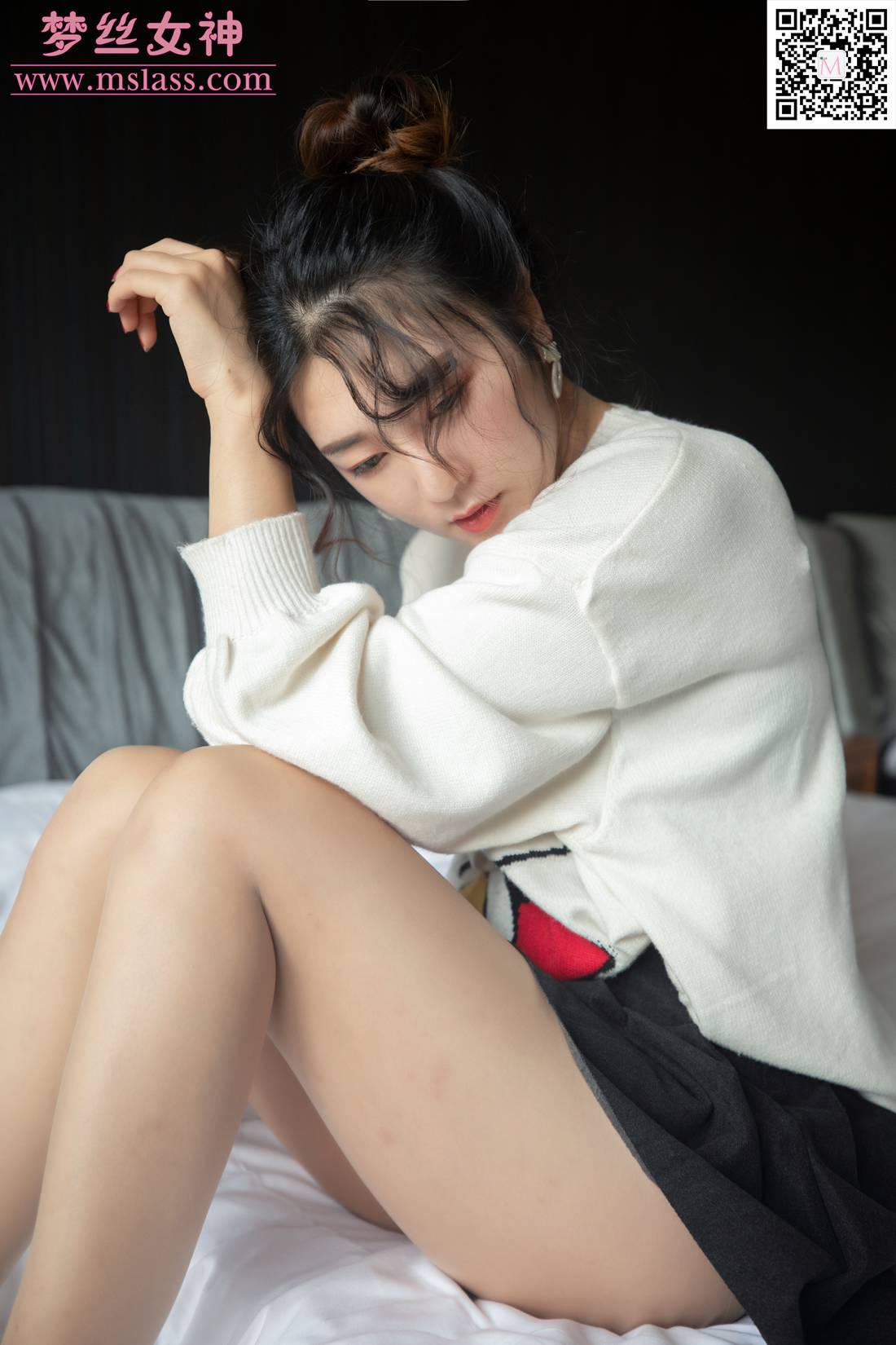 图片[18]-[MSLASS梦丝女神] 2019.11.12 雨晨 白卫衣下的美 在线浏览 – 速更版-美库