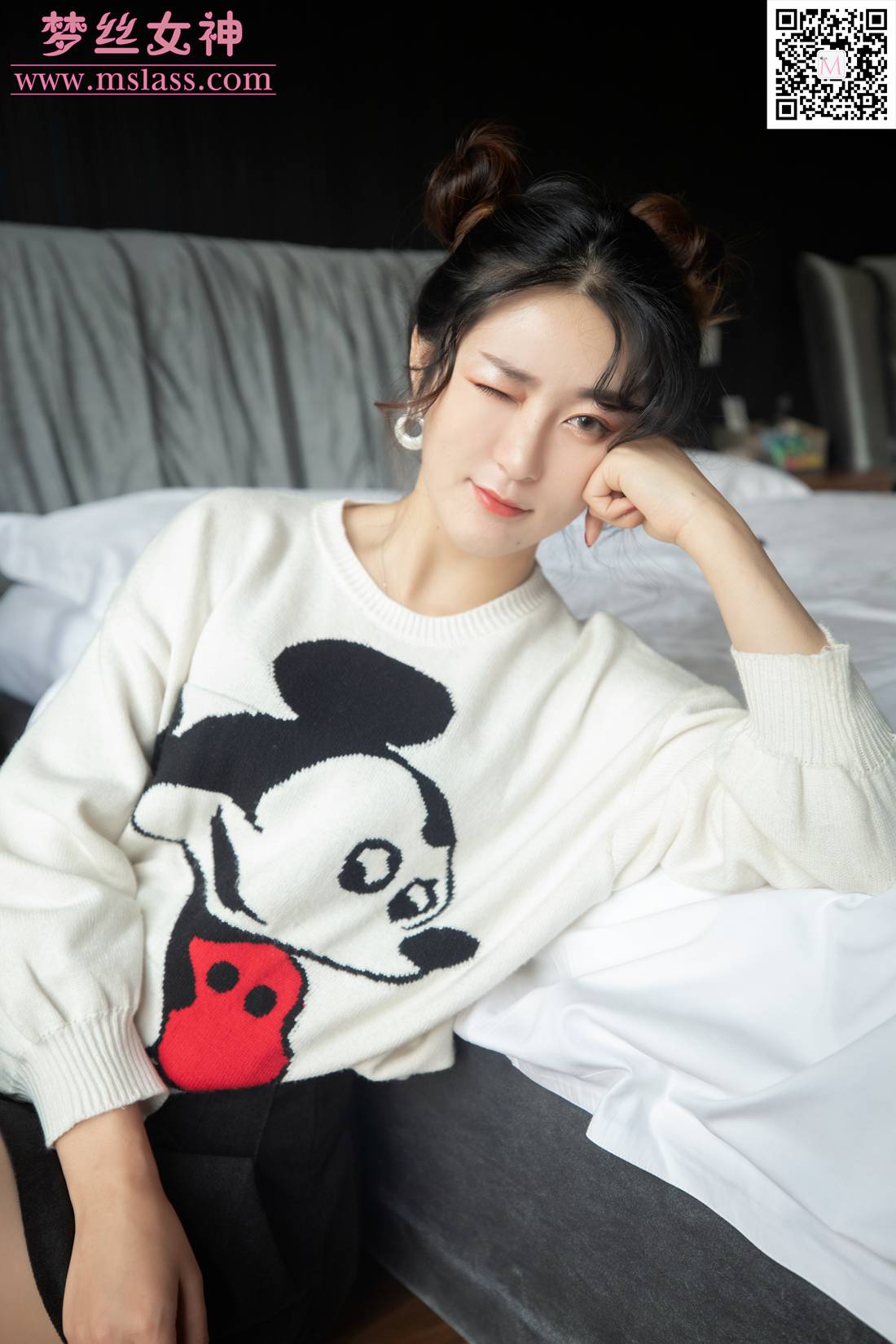 图片[34]-[MSLASS梦丝女神] 2019.11.12 雨晨 白卫衣下的美 在线浏览 – 速更版-美库