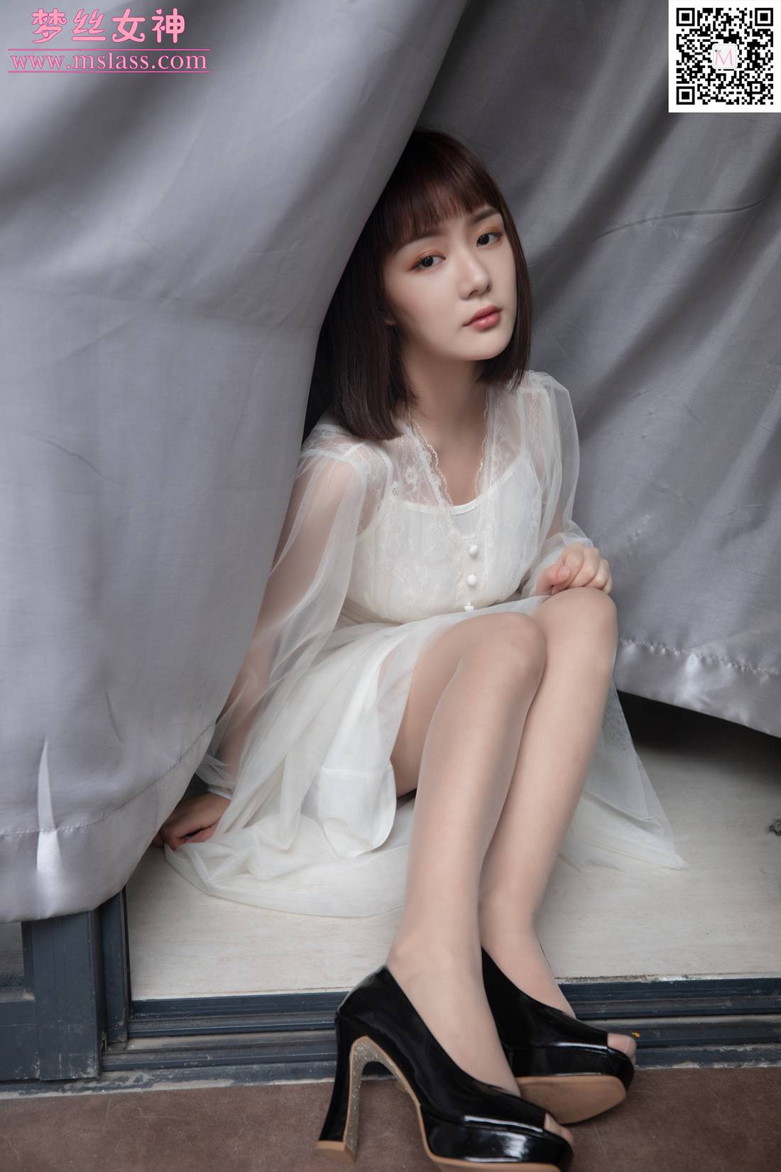 图片[42]-[MSLASS梦丝女神] 2019.11.23 莎莎 透明白纱裙 在线浏览 – 速更版-美库