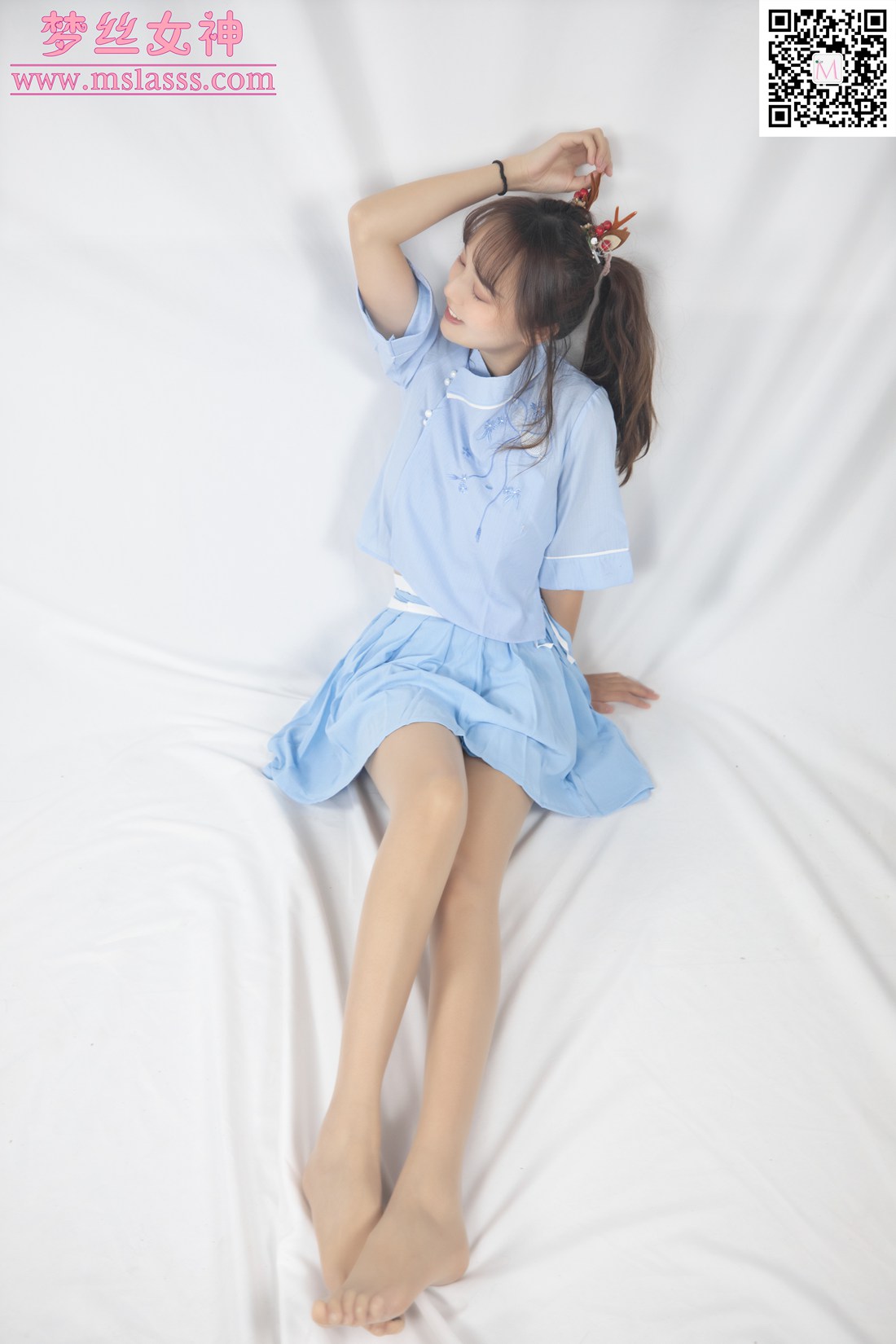 图片[65]-[MSLASS梦丝女神] 2020.01.01 玥玥 蓝色仙女古装 在线浏览 – 速更版-美库