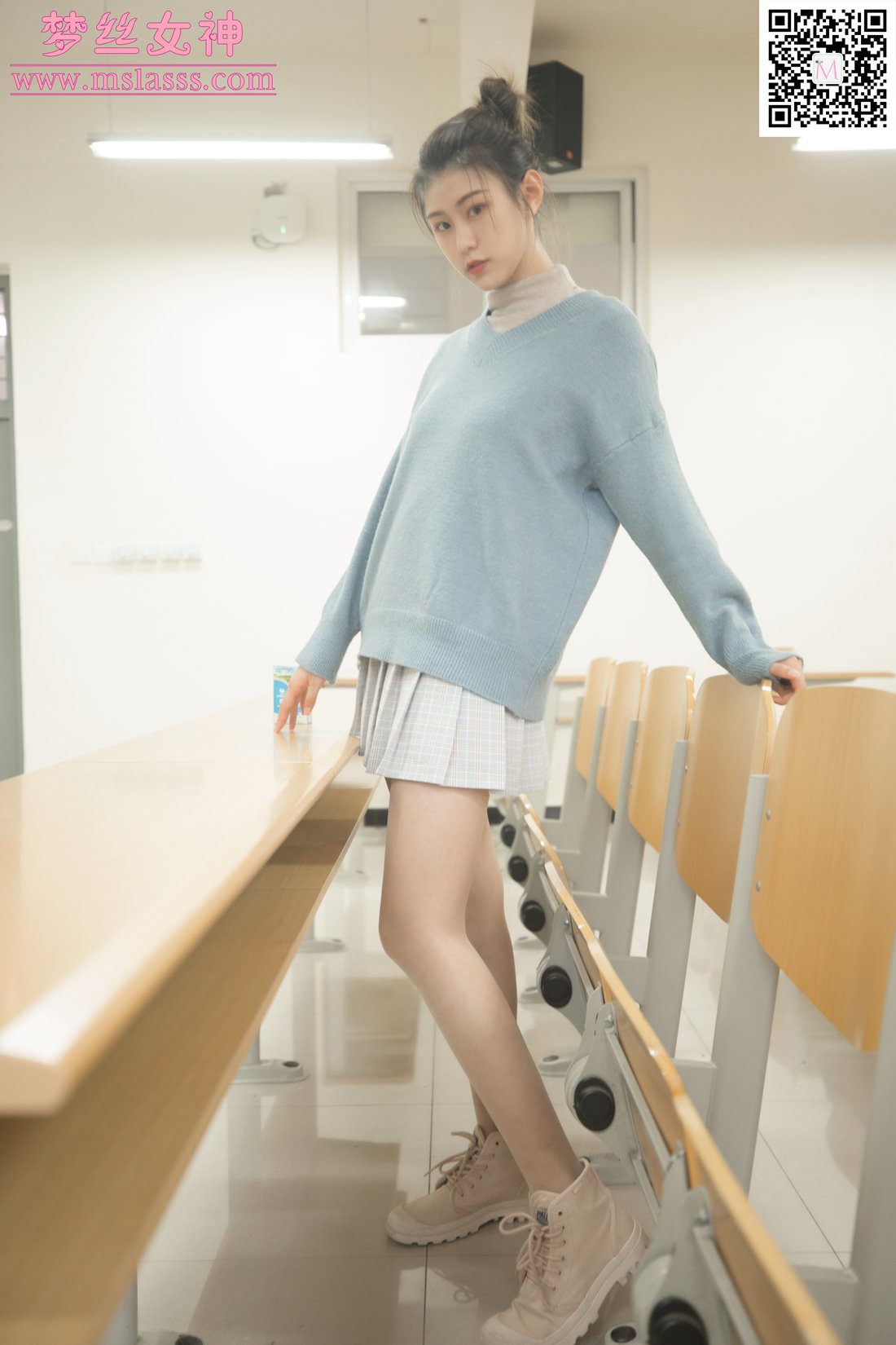 图片[57]-[MSLASS梦丝女神] 2019.12.26 林可儿 学院风 在线浏览 – 速更版-美库