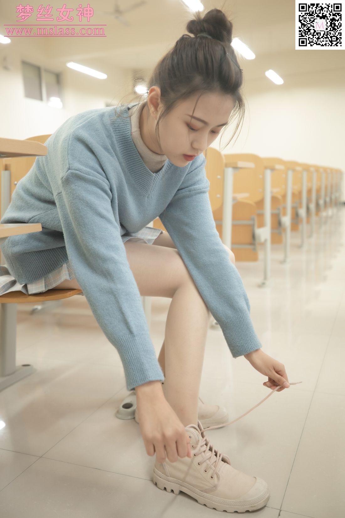 图片[49]-[MSLASS梦丝女神] 2019.12.26 林可儿 学院风 在线浏览 – 速更版-美库