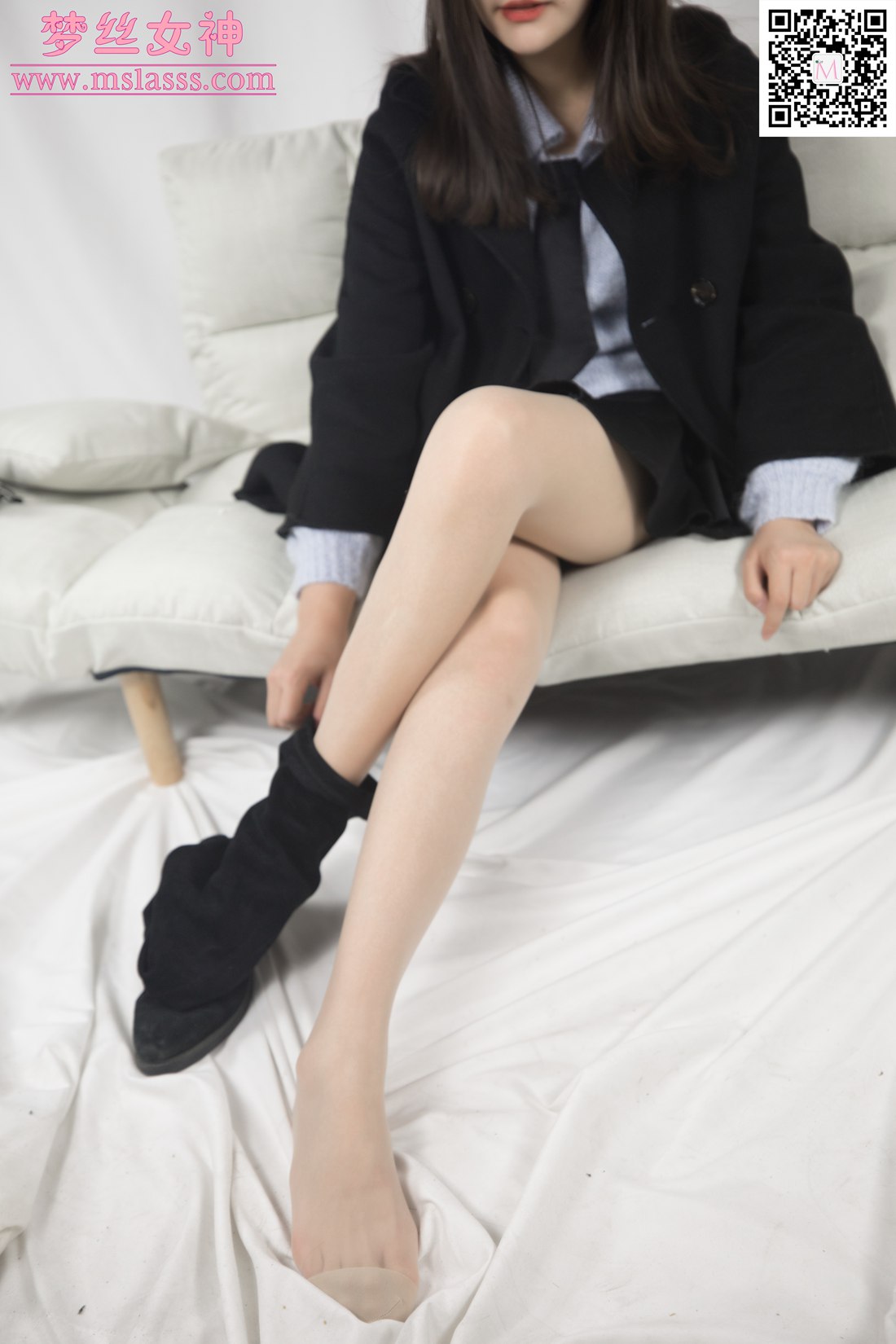 图片[60]-[MSLASS梦丝女神] 2020.01.07 小盐 黑风衣下的美腿 在线浏览 – 速更版-美库