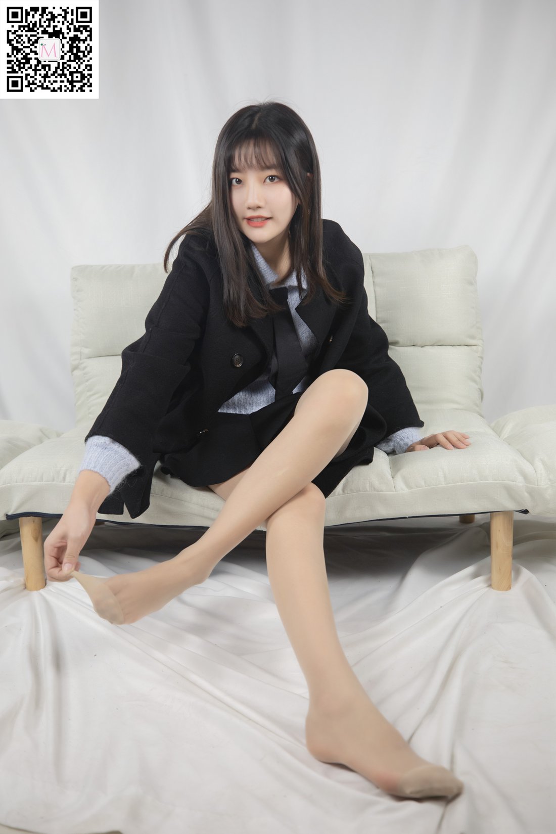 图片[12]-[MSLASS梦丝女神] 2020.01.07 小盐 黑风衣下的美腿 在线浏览 – 速更版-美库