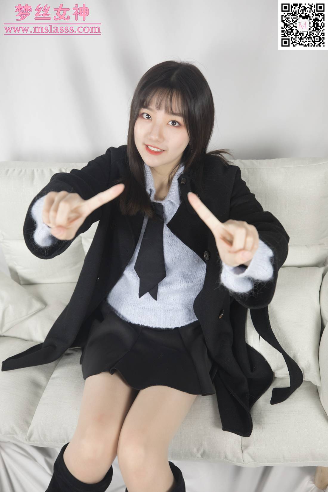 图片[43]-[MSLASS梦丝女神] 2020.01.07 小盐 黑风衣下的美腿 在线浏览 – 速更版-美库