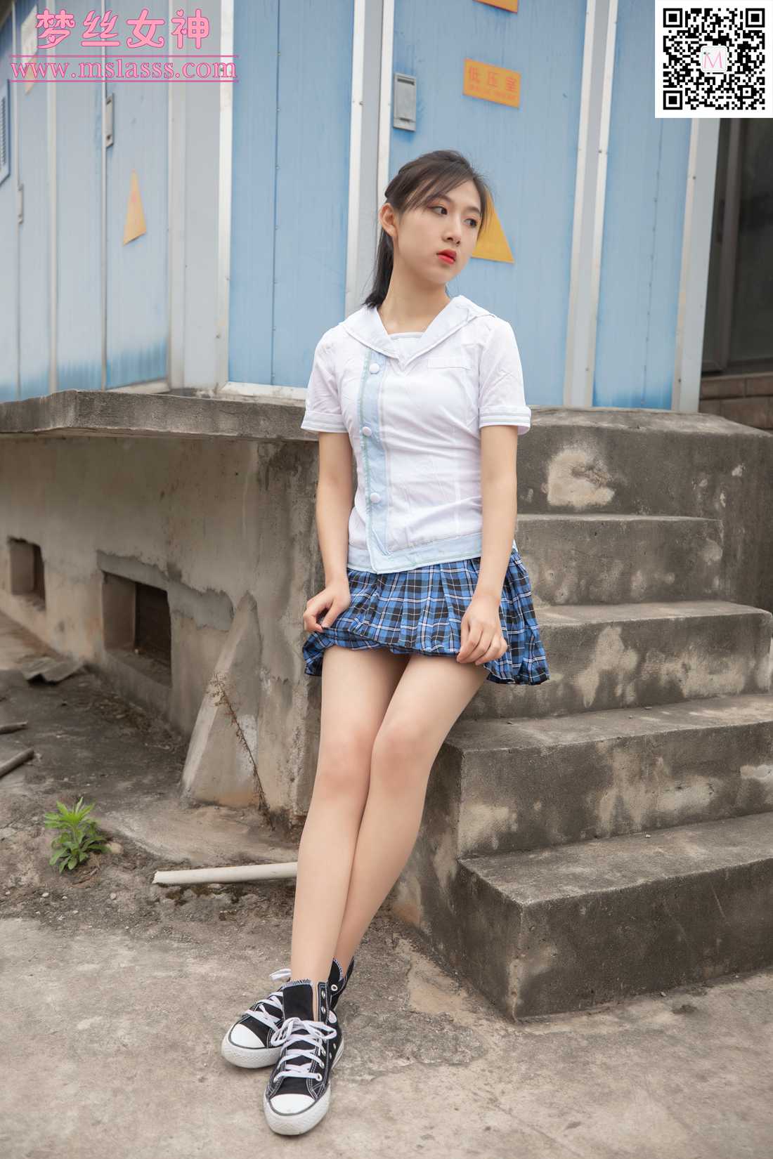 图片[8]-[MSLASS梦丝女神] 2020.04.08 珂珂 匡威鞋女神 在线浏览 – 速更版-美库