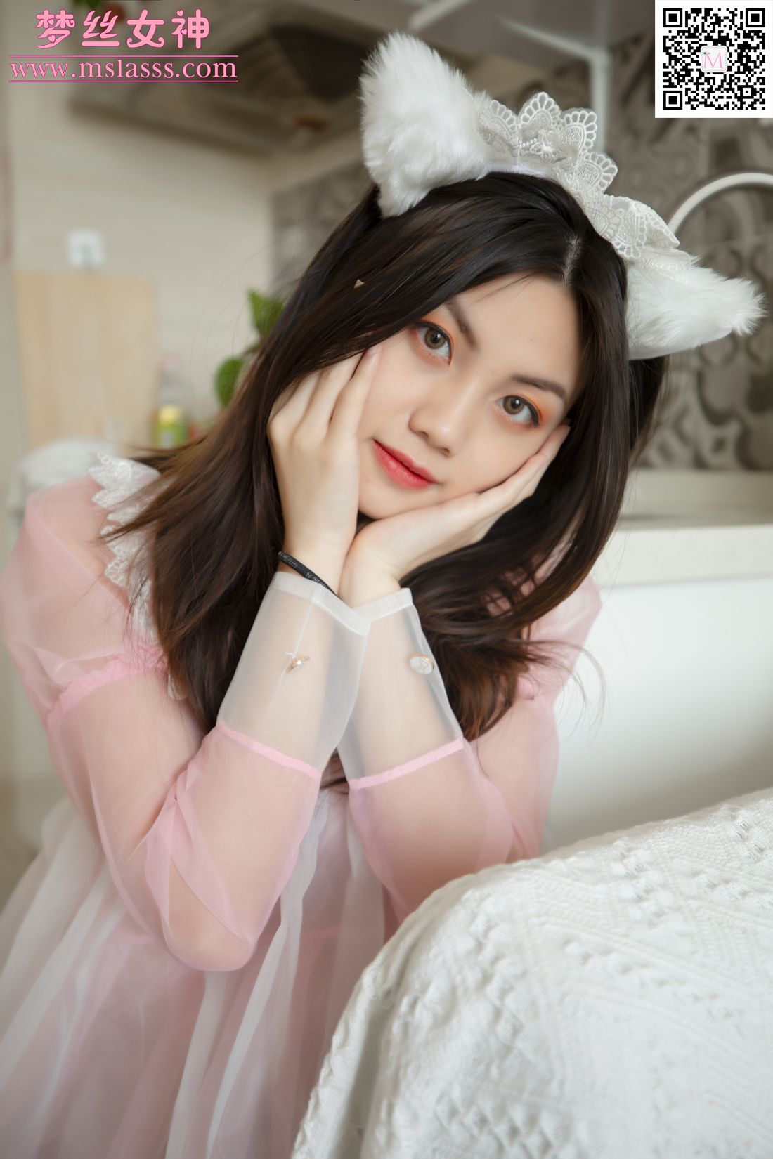 图片[28]-[MSLASS梦丝女神] 2020.04.18 VV 粉红女仆 在线浏览 – 速更版-美库