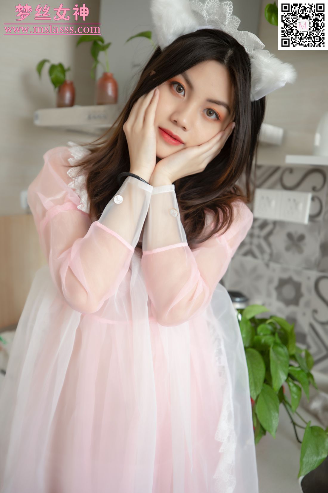 图片[58]-[MSLASS梦丝女神] 2020.04.18 VV 粉红女仆 在线浏览 – 速更版-美库