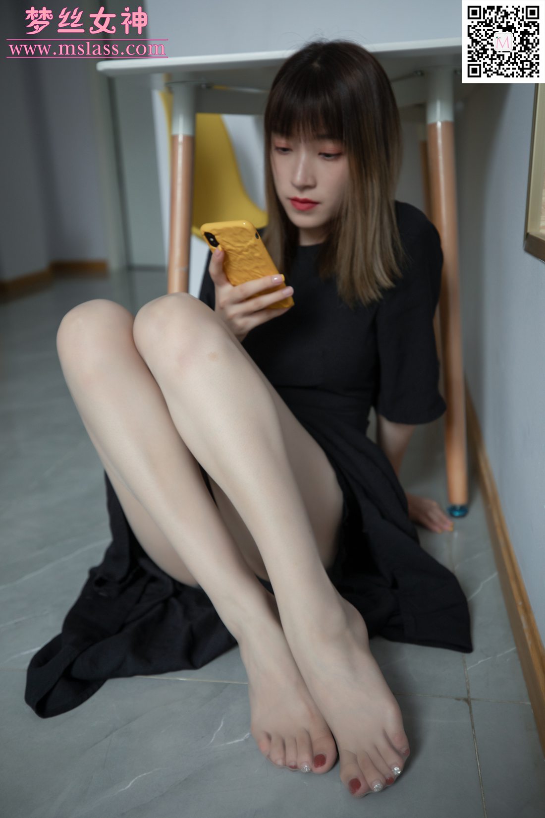 图片[5]-[MSLASS梦丝女神] 2020.06.18 晓晓6 黑衣少女 在线浏览 – 速更版-美库