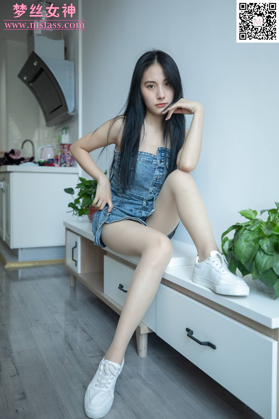 图片[50]-[MSLASS梦丝女神] 2020.06.27 小允儿 牛仔连衣裙 在线浏览 – 速更版-美库