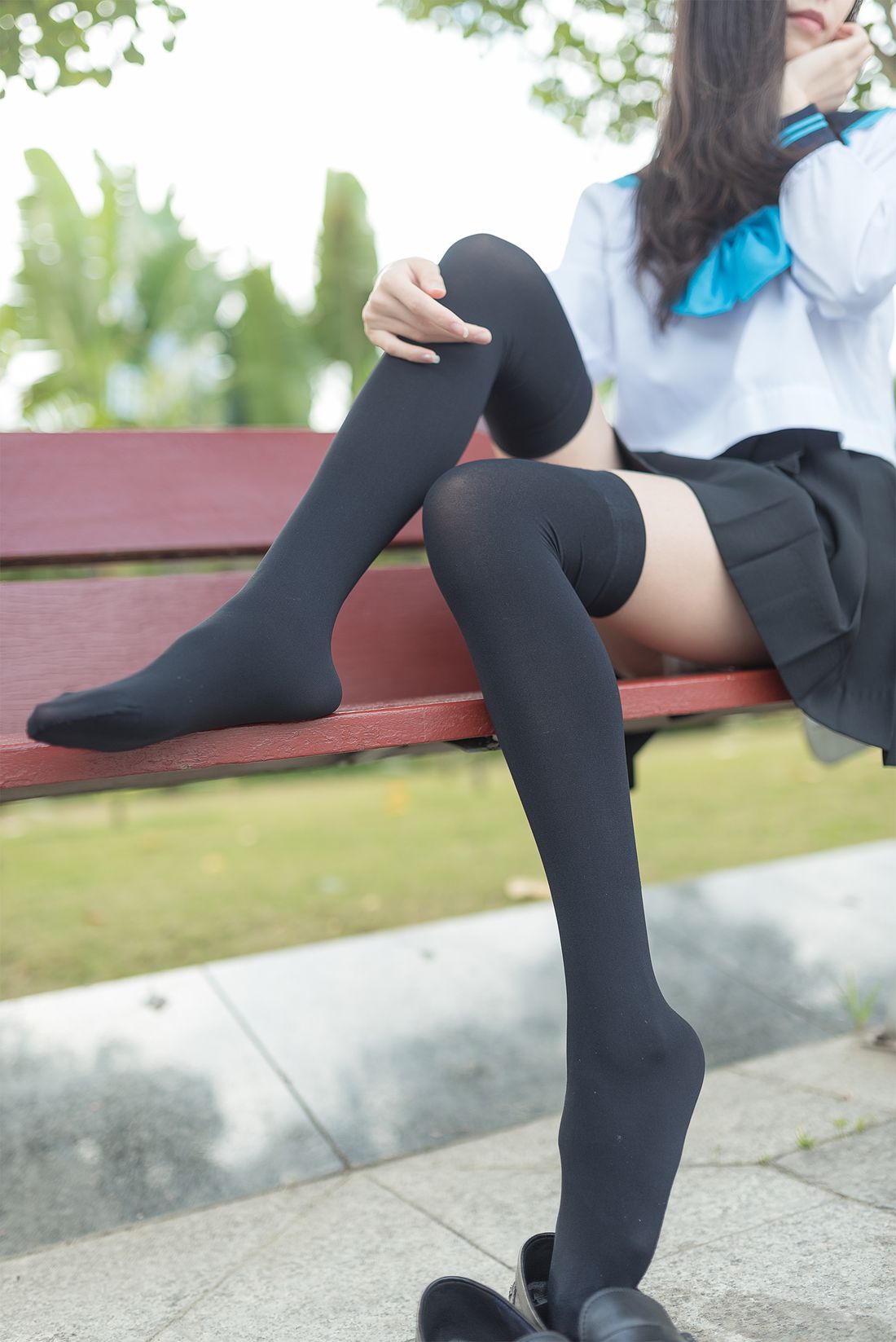 图片[26]-[风之领域] No.003 公园校服黑丝  在线浏览 – 速更版-美库