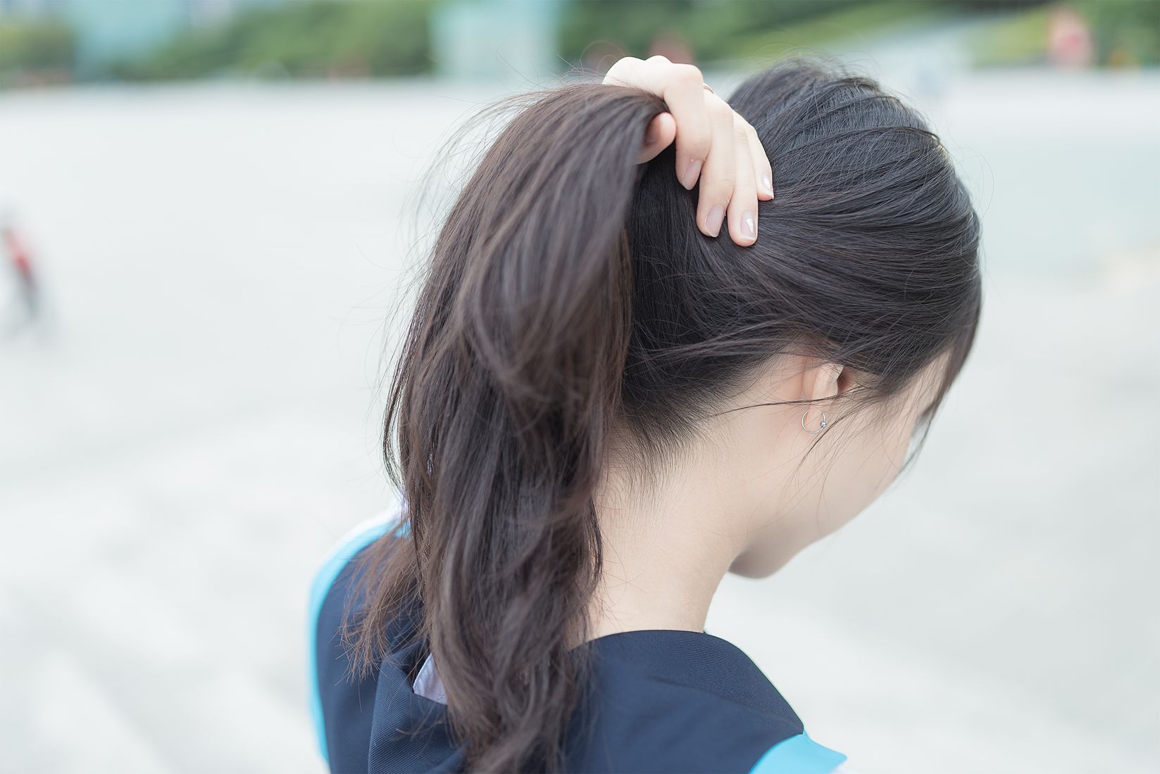 图片[3]-[风之领域] No.003 公园校服黑丝  在线浏览-翎羽暗房